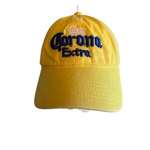 Corona Extra Yellow Embroidered Baseball Cap Adjustable Strap 100% Cotton OSFA